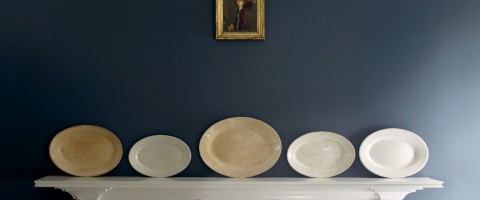 Hale Navy wall with traditional mantle