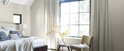 Benjamin Moore Greige bedroom
