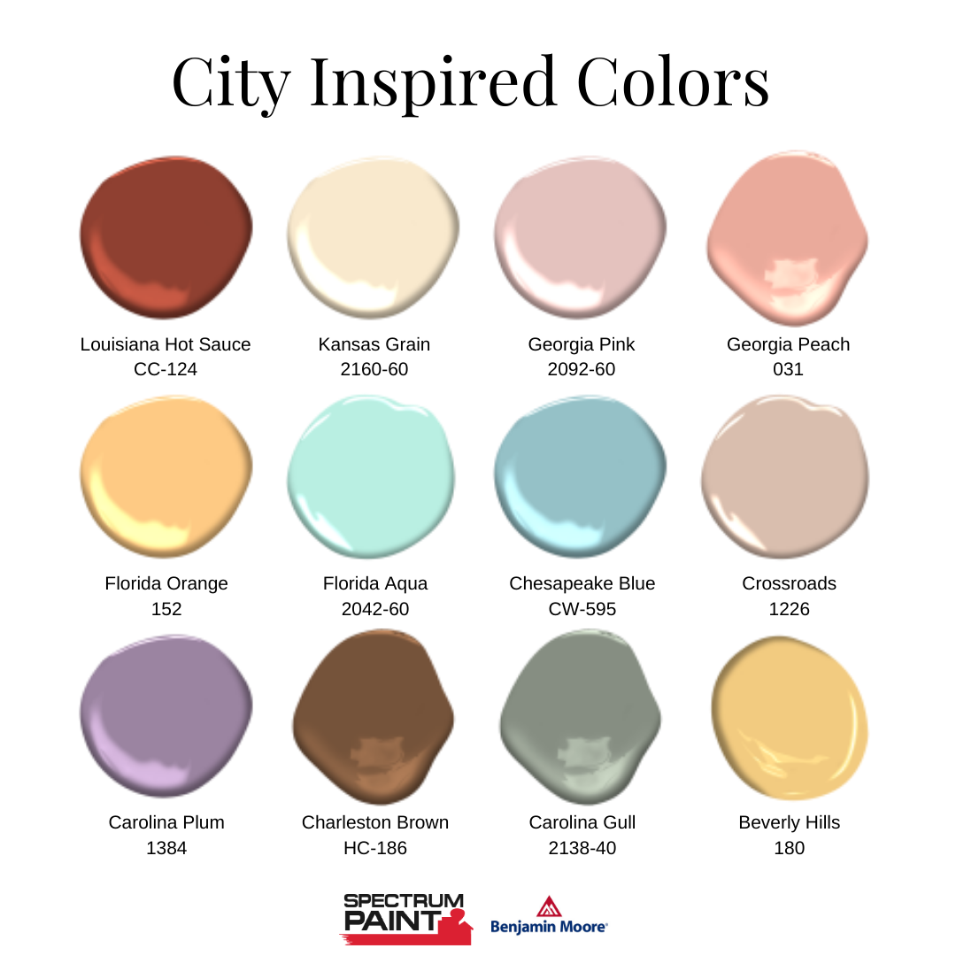 City Inspired Paint Colors Benjamin Moore