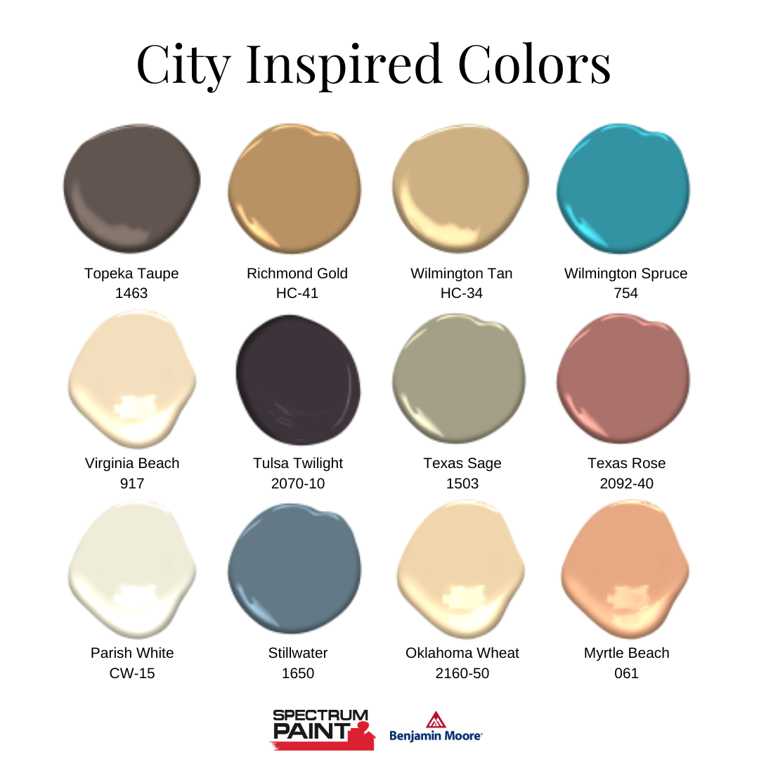 City Inspired Paint Colors Benjamin Moore
